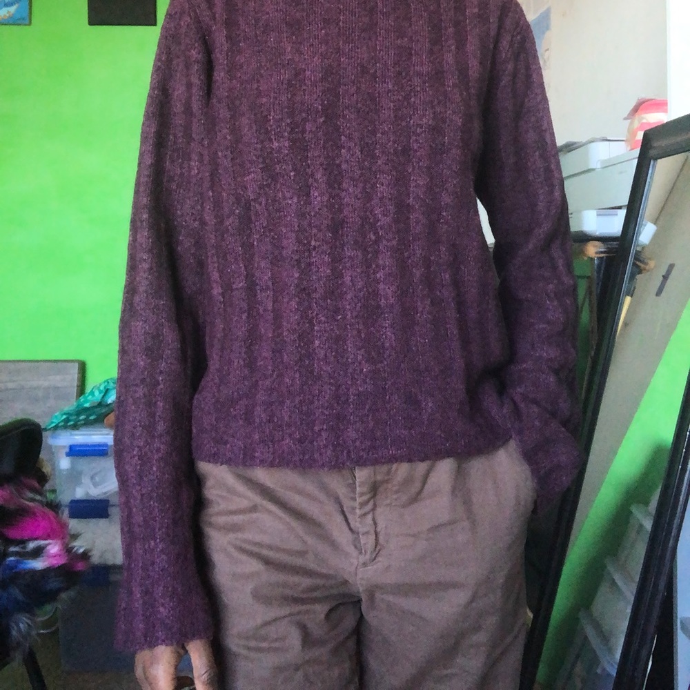 Purple pullover sweater